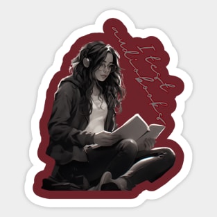 book aesthetic Sticker